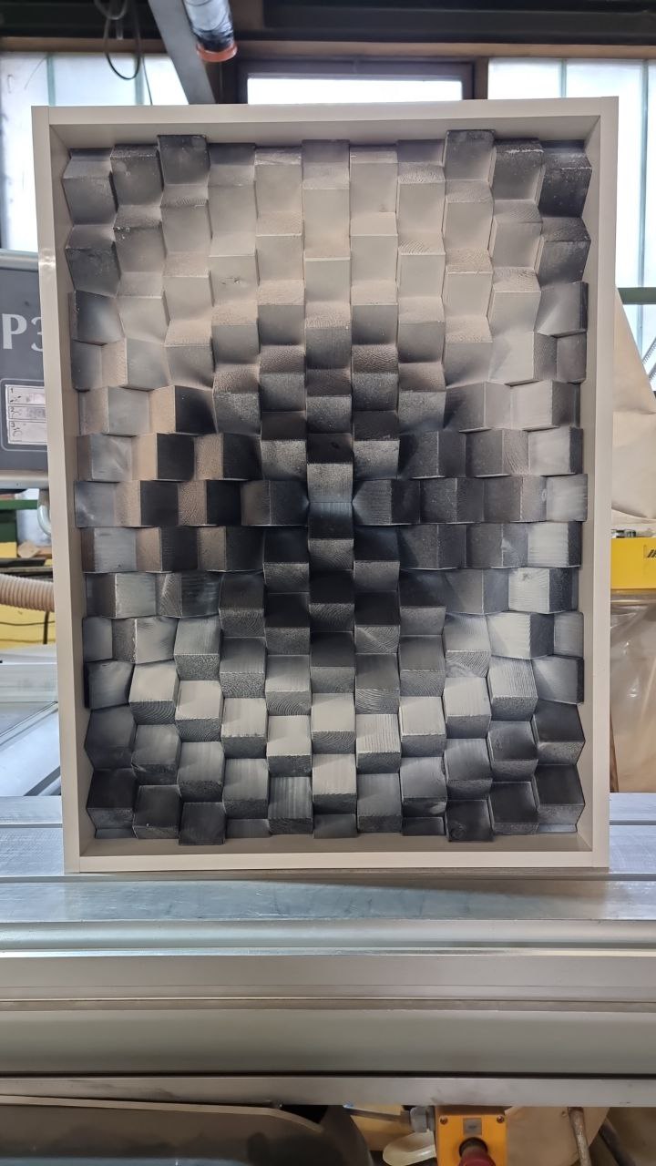 3D Akustik-Designpaneel aus Holz